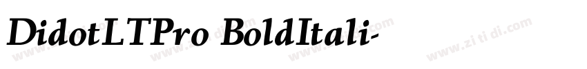 DidotLTPro BoldItali字体转换